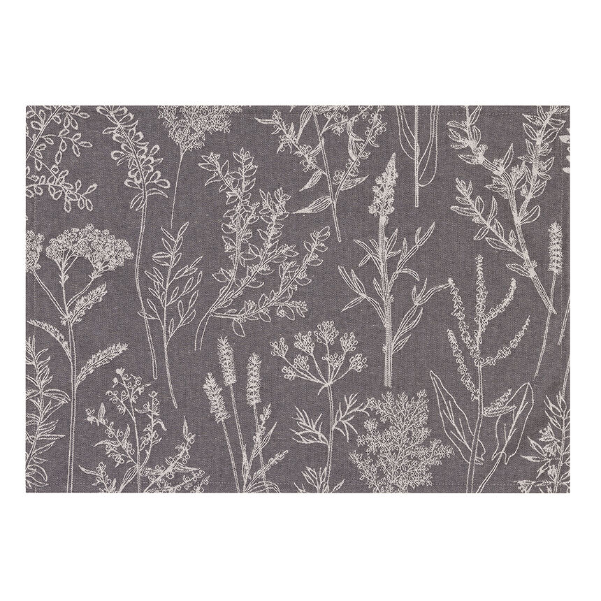 Coated placemat Champ&ecirc;tre Coated Black 50x36 100% cotton, , hi-res image number 0